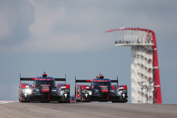 #7 Audi Sport Team Joest, Audi R18: Marcel Fässler, Andre Lotterer, Benoit Tréluyer; #8 Audi Sport T