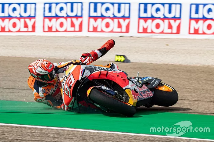 Marc Marquez, Repsol Honda Team crash
