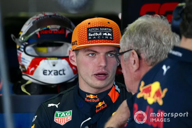 Max Verstappen, Red Bull Racing, e Helmut Marko, Consultant, Red Bull Racing