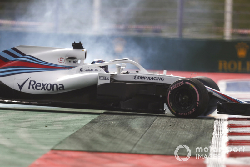 Lance Stroll, Williams FW41, melintir