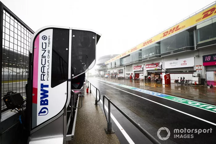 Pit wall de Racing Point F1 Team