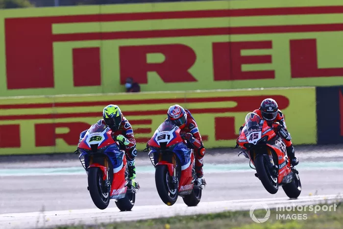 Alvaro Bautista, Team HRC, Leon Haslam, Team HRC, Scott Redding, Aruba.it Racing Ducati
