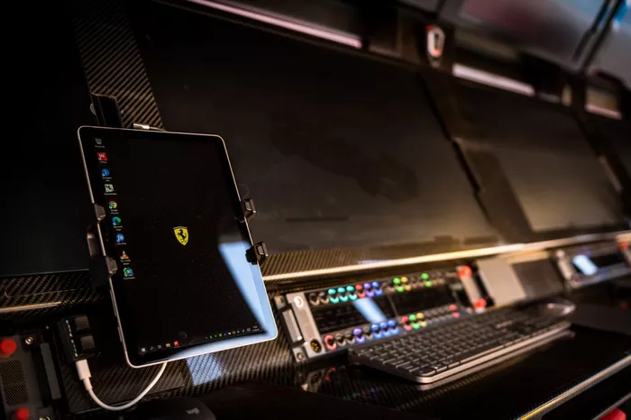 Muro del box de Ferrari