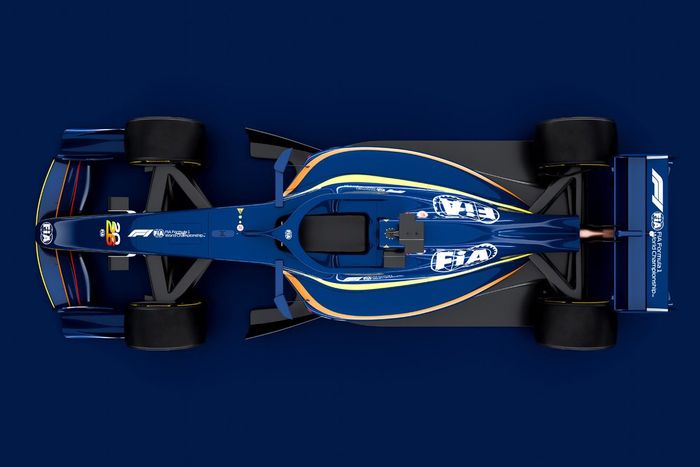 Renders del coche de F1 2026 de la FIA