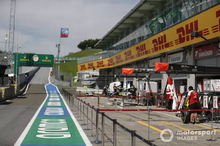 El pitlane del Red Bull Ring