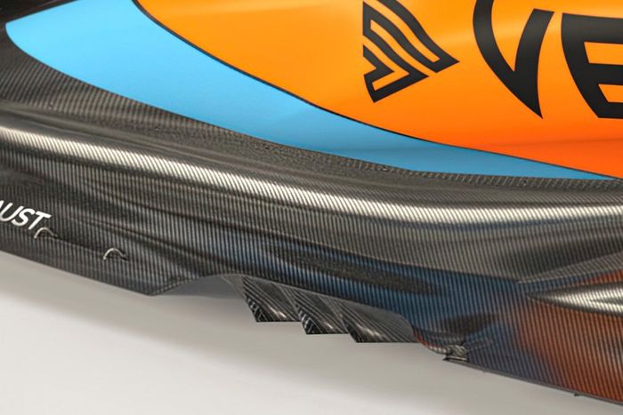 McLaren MCL60, detail flloor