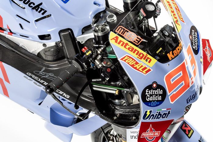 Marc Márquez, decoración de la moto Gresini Racing