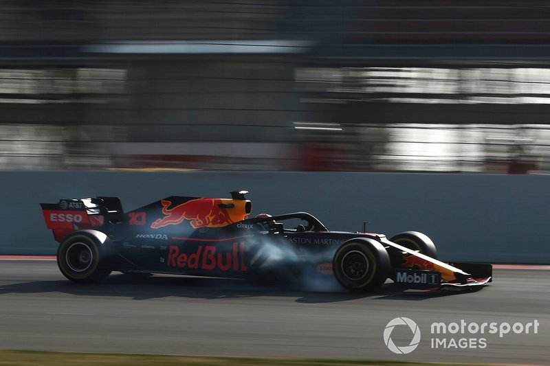 Pierre Gasly, Red Bull Racing RB15, bloccaggio