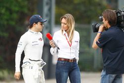 Felipe Massa, Williams, is interviewed