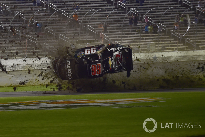 7. Timothy Peters, Chevrolet Silverado flips in huge crash