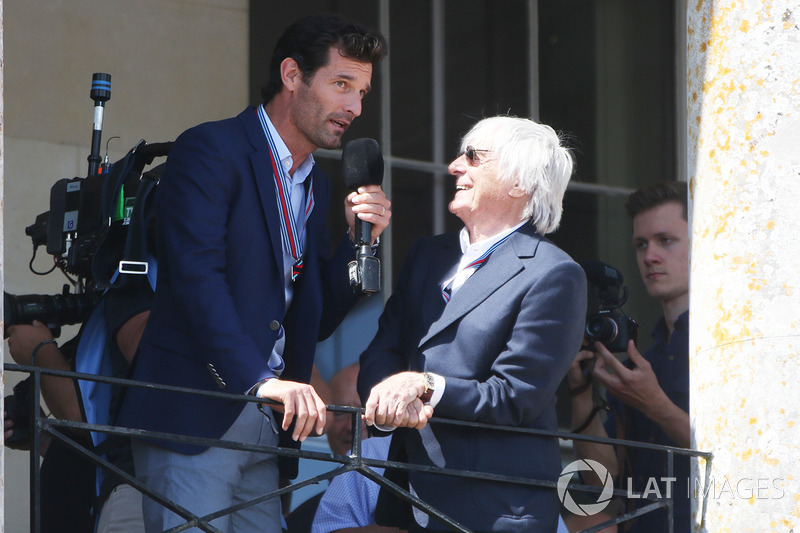 Mark Webber and Bernie Ecclestone