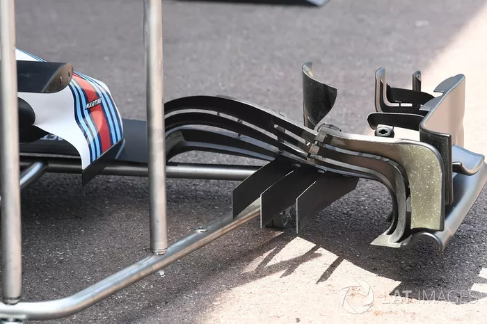 Williams FW40 front wing detail