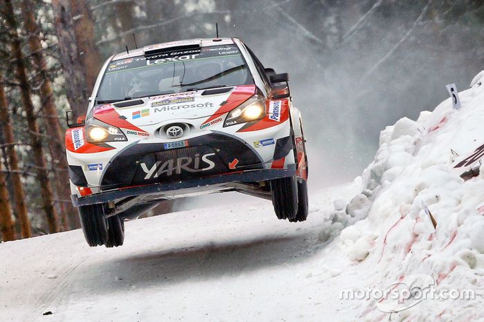 Jari-Matti Latvala, Miikka Anttila, Toyota Yaris WRC, Toyota Racing en el Rally de Suecia 2017