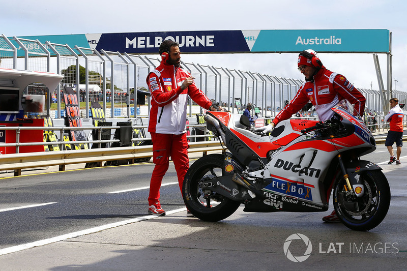 La moto d'Andrea Dovizioso, Ducati Team