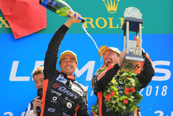 LMP2 podium: winner Roman Rusinov, G-Drive Racing, Alexander Krylov, G-Drive Racing team principal