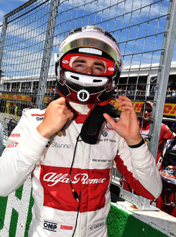 Charles Leclerc, Sauber, in griglia