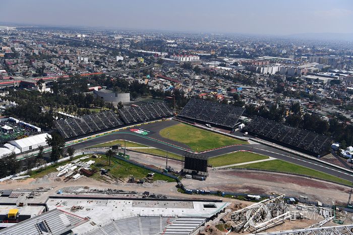 Vista desde el aire de la pista