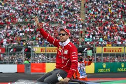 Sebastian Vettel, Ferrari on the drivers parade