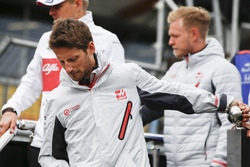 Romain Grosjean, Haas F1 Team, pilotlar geçit töreninde