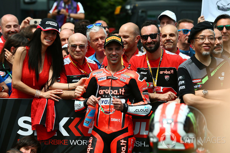 Il terzo classificato Marco Melandri, Aruba.it Racing-Ducati SBK Team