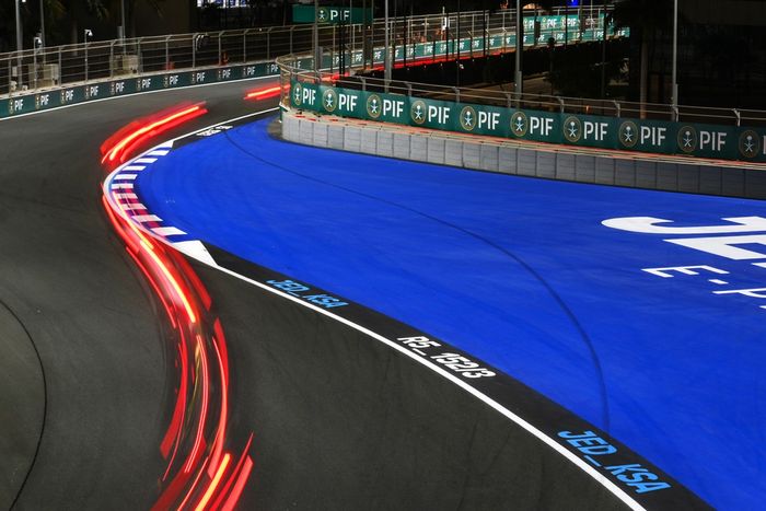 A general view of track action