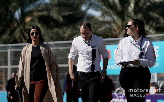 Reema Juffali, Jaguar VIP car on the track walk