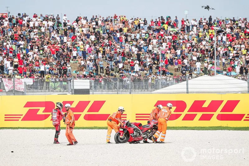 Francesco Bagnaia, Ducati Team crash