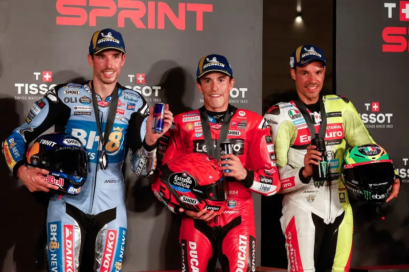 Franco Morbidelli, VR46 Racing Team, Alex Marquez, Gresini Racing, Marc Marquez, Ducati team