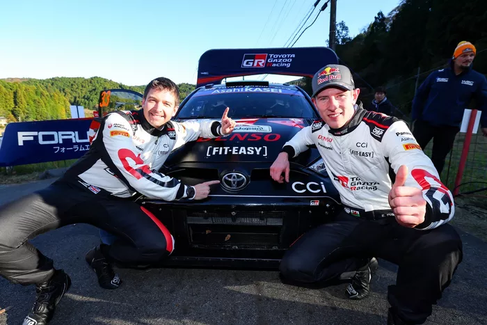 Winner Elfyn Evans, Scott Martin, Toyota Gazoo Racing WRT Toyota GR Yaris Rally1