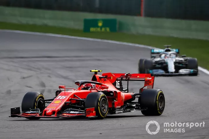 Charles Leclerc, Ferrari SF90, Lewis Hamilton, Mercedes AMG F1 W10