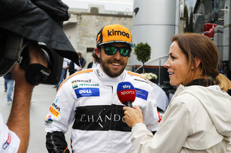 Fernando Alonso, McLaren, lookalike in the paddock