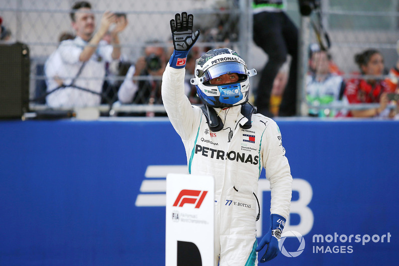 Polesitter Valtteri Bottas, Mercedes AMG F1 W09