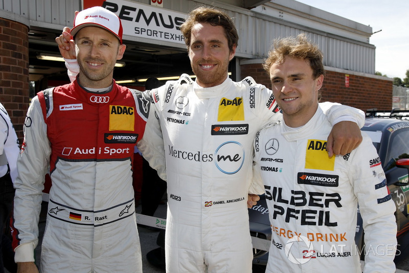 Top 3 tras Q1: Pole position para Daniel Juncadella, Mercedes-AMG Team HWA, René Rast, Audi Sport Team Rosberg, Lucas Auer, Mercedes-AMG Team HWA
