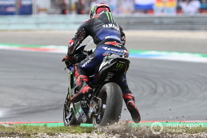 Caída Fabio Quartararo, Yamaha Factory Racing