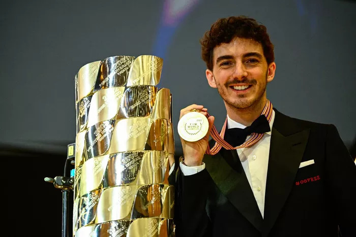 El campeón del mundo de MotoGP Francesco Bagnaia, del equipo Ducati