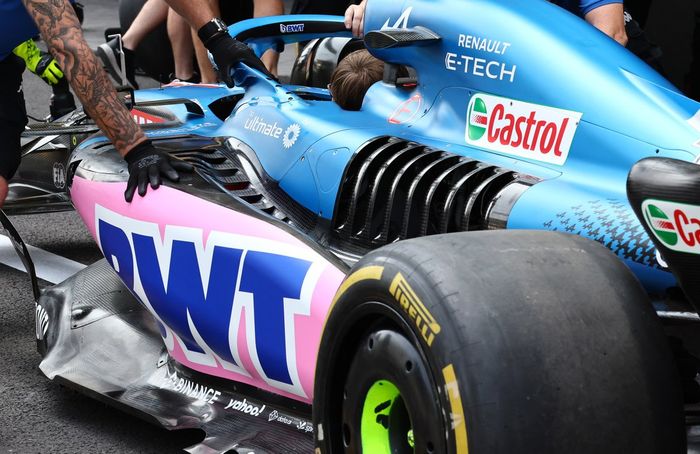 Sistema de refrigeración del Alpine F1 A522 