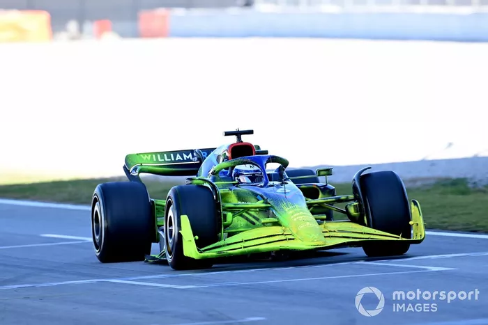 Nicholas Latifi, Williams FW44, con parafina