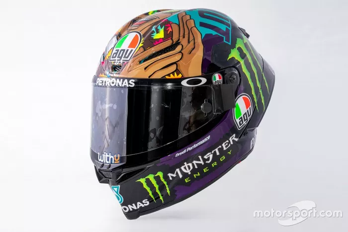 Casco de Franco Morbidelli, Petronas Yamaha SRT