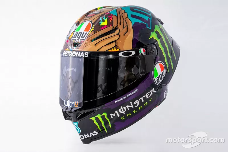 Franco Morbidelli, Petronas Yamaha SRT new helmet  
