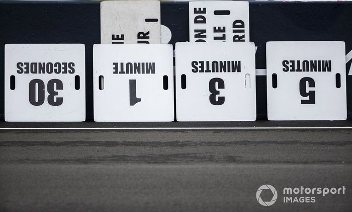 Tableros de minutos en la parrilla