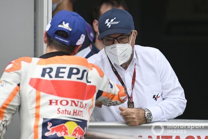 Ganador Marc Márquez, Repsol Honda Team, Carmelo Ezpeleta, CEO Dorna Sports