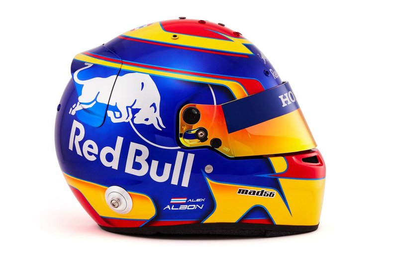 Helmet of Alex Albon, Scuderia Toro Rosso