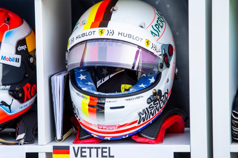 Le casque de Sebastian Vettel