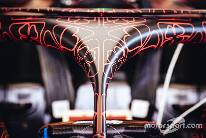 Detalle del Halo del Alfa Romeo Racing