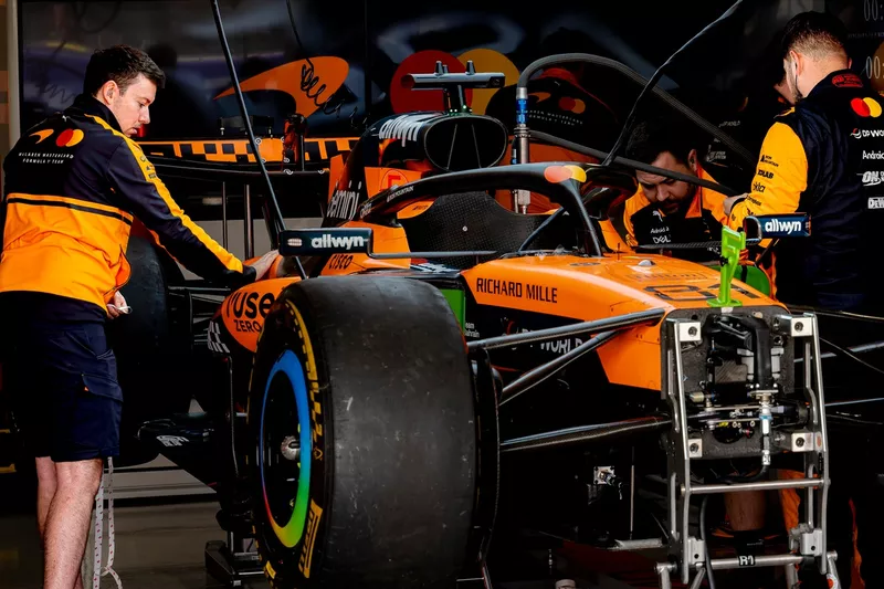 La voiture d'Oscar Piastri, McLaren