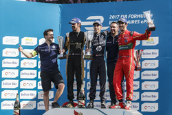 Podium: Race winner Sébastien Buemi, Renault e.DamsM second place Jean-Eric Vergne, Techeetah; third place Lucas di Grassi, ABT Schaeffler Audi Sport