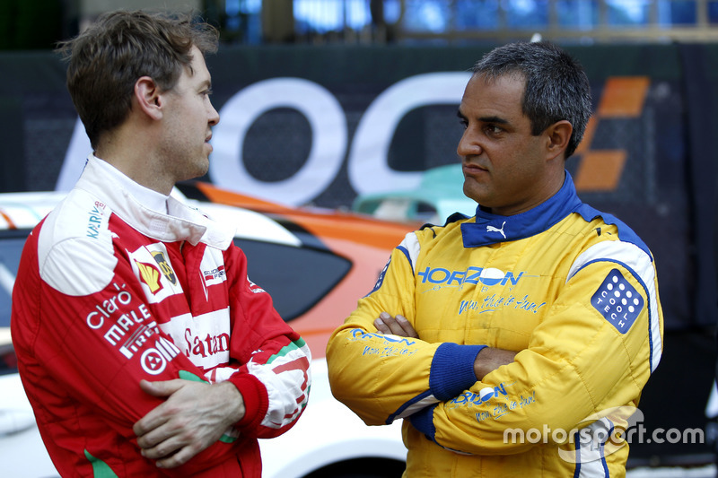 Sebastian Vettel and Juan Pablo Montoya