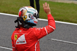 Sebastian Vettel, Ferrari dans le Parc Fermé