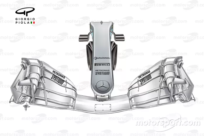 Mercedes W08 narrow nose, Spanish GP