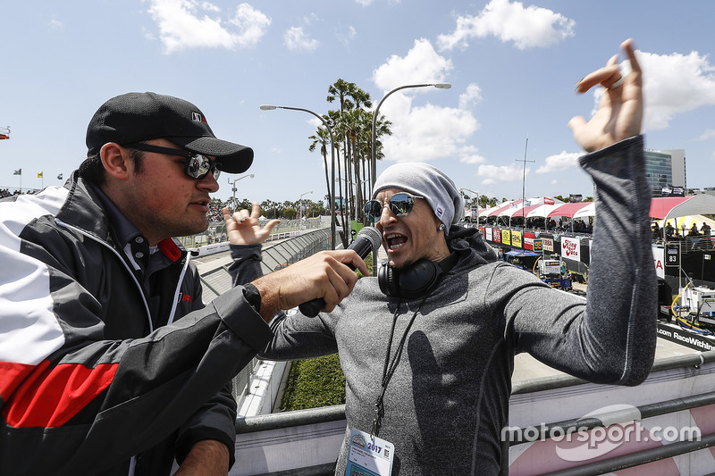 Chester Bennington of Linkin Park, gives the command to start engines